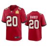 mens buccaneers ronde barber red super bowl lv champions game jersey