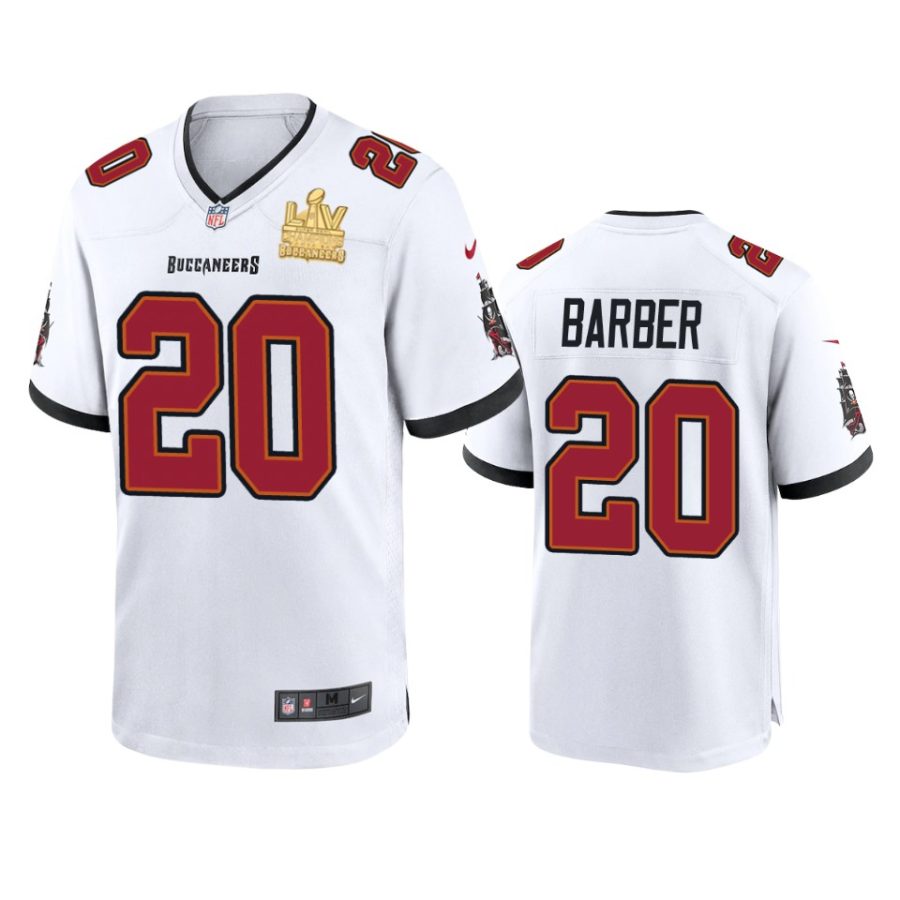 mens buccaneers ronde barber white super bowl lv champions game jersey