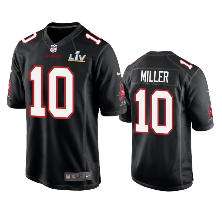 mens buccaneers scotty miller black super bowl lv game fashion jersey