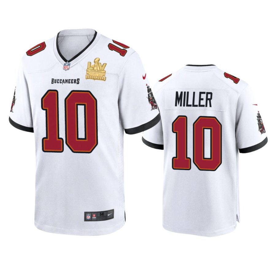 mens buccaneers scotty miller white super bowl lv champions game jersey