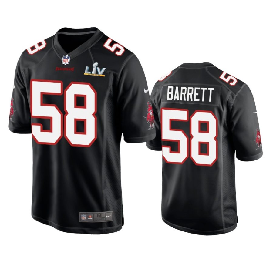 mens buccaneers shaquil barrett black super bowl lv game fashion jersey