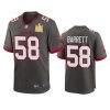 mens buccaneers shaquil barrett pewter super bowl lv champions game jersey