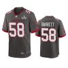 mens buccaneers shaquil barrett pewter super bowl lv game jersey