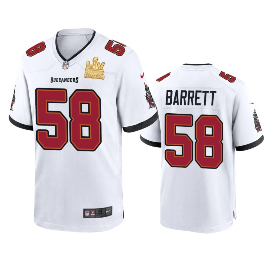 mens buccaneers shaquil barrett white super bowl lv champions game jersey