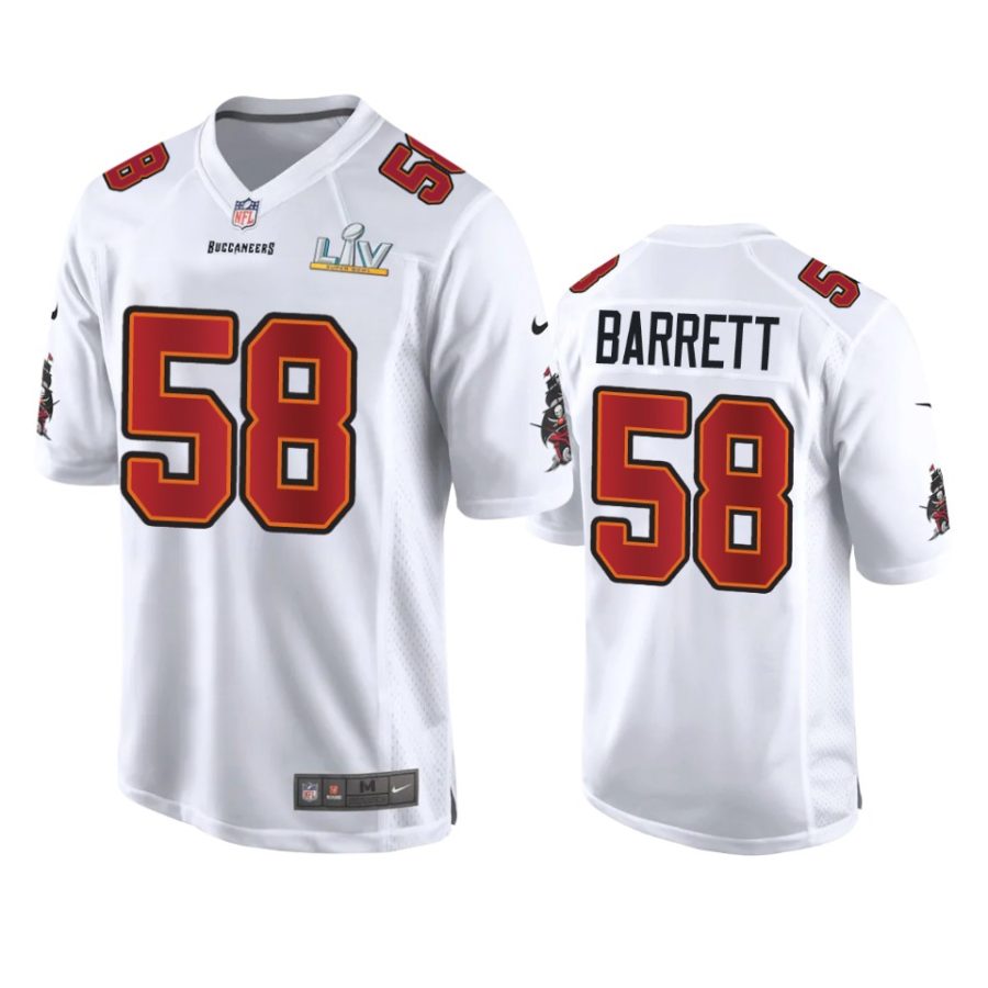 mens buccaneers shaquil barrett white super bowl lv game fashion jersey