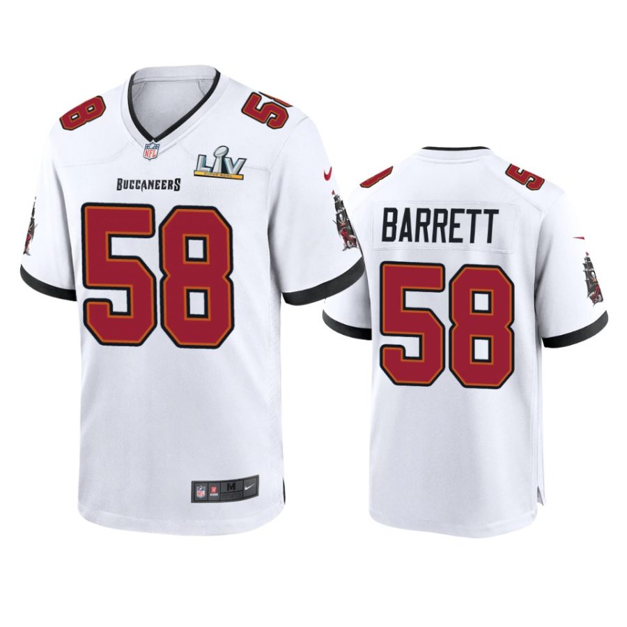 mens buccaneers shaquil barrett white super bowl lv game jersey