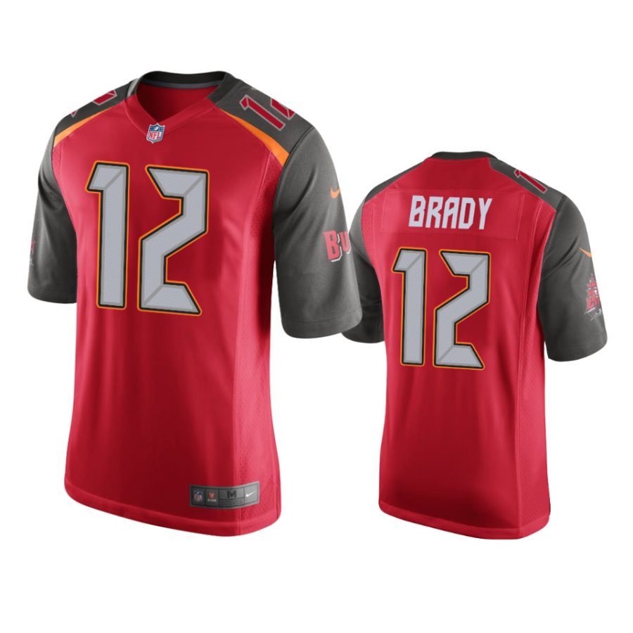 mens buccaneers tom brady red game jersey