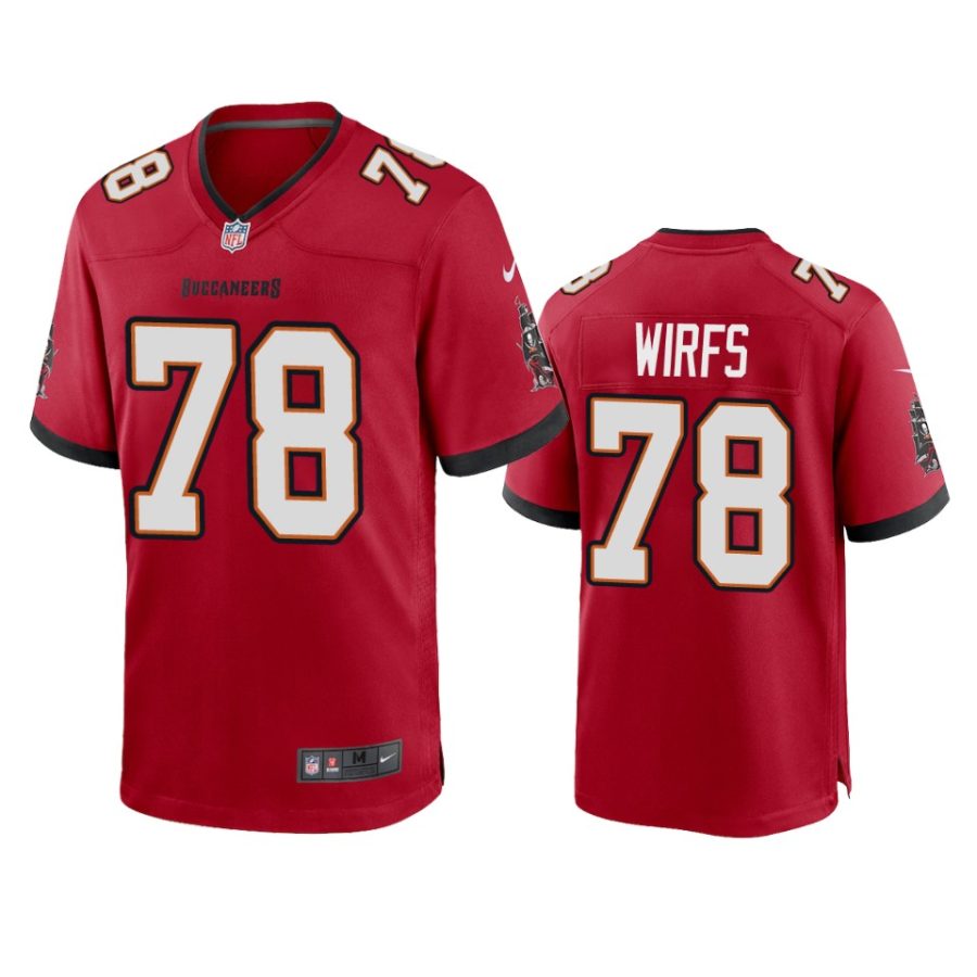 mens buccaneers tristan wirfs red game jersey