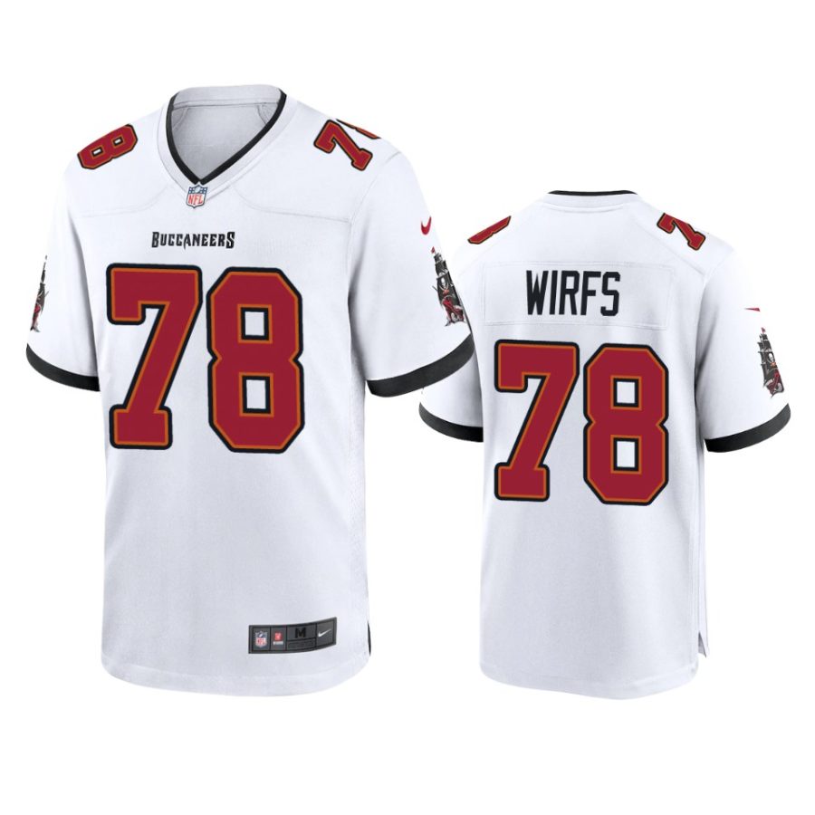 mens buccaneers tristan wirfs white game jersey