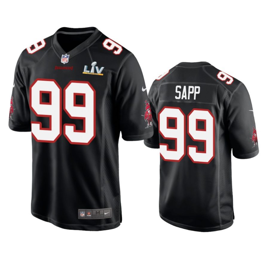 mens buccaneers warren sapp black super bowl lv game fashion jersey