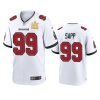 mens buccaneers warren sapp white super bowl lv champions game jersey