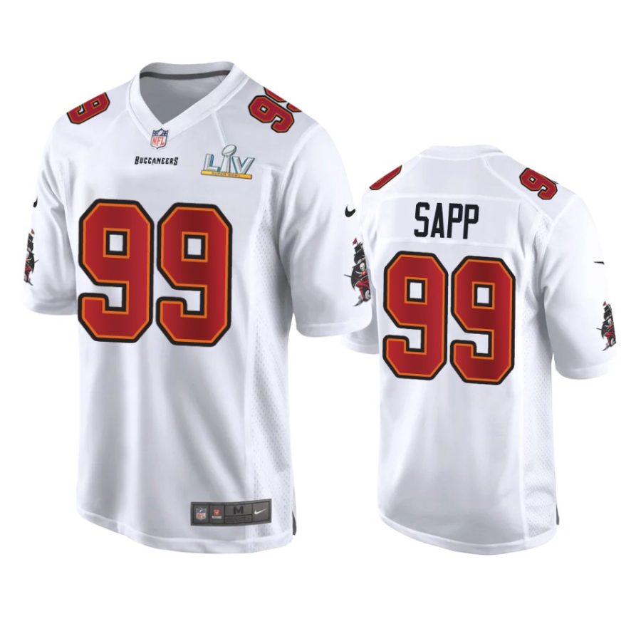 mens buccaneers warren sapp white super bowl lv game fashion jersey