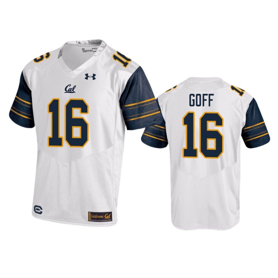 mens cal golden bears jared goff white performance jersey