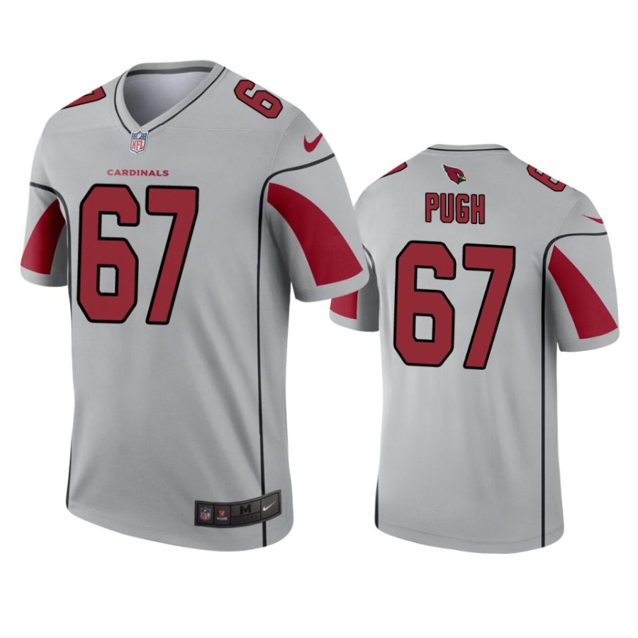 mens cardinals justin pugh silver inverted legend jersey