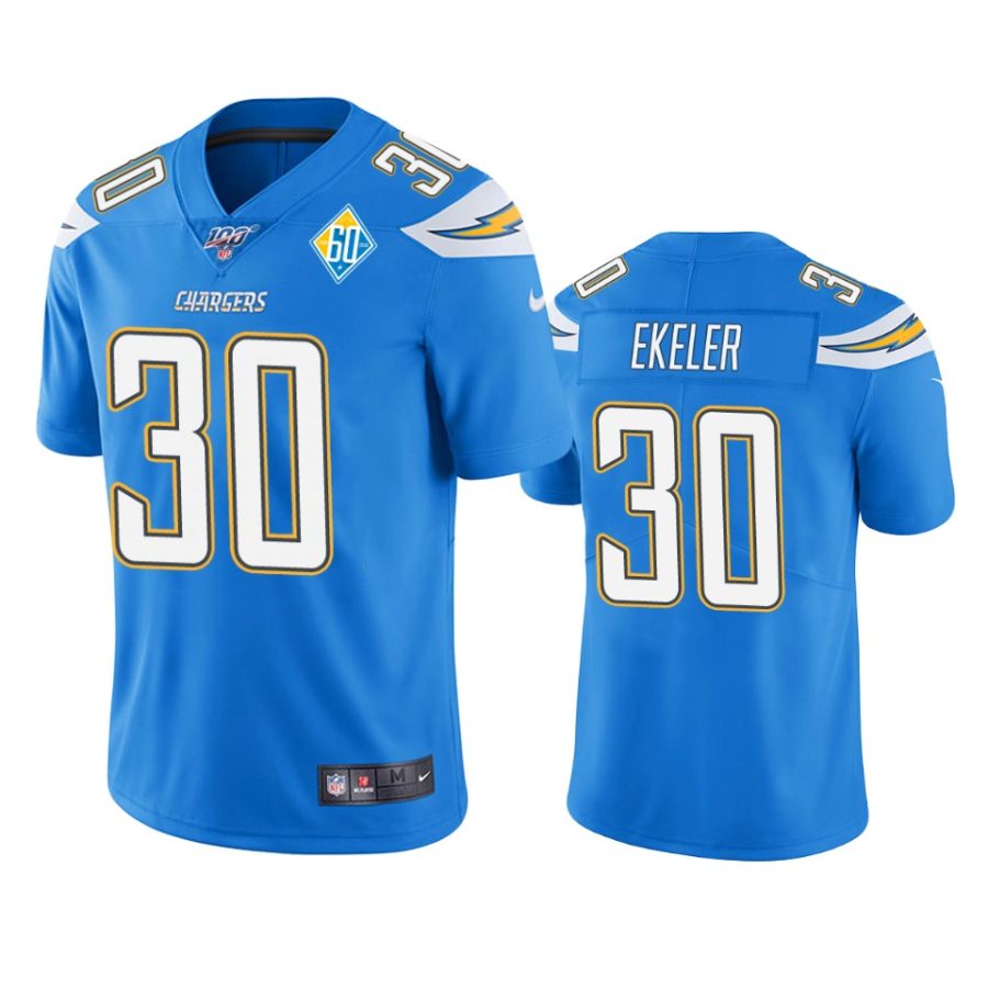 mens chargers austin ekeler light blue 60th anniversary vapor limited jersey