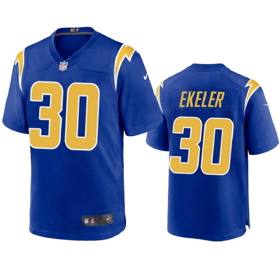 mens chargers austin ekeler royal 2020 game jersey