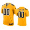 mens chargers custom gold inverted legend jersey