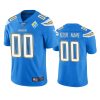 mens chargers custom light blue 60th anniversary vapor limited jersey