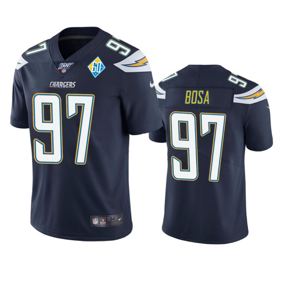 mens chargers joey bosa navy 60th anniversary vapor limited jersey