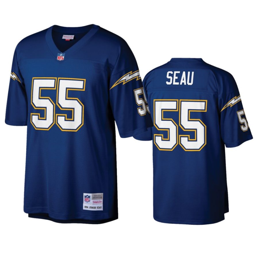 mens chargers junior seau navy replica retired player jersey