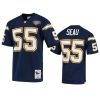 mens chargers junior seau navy throwback authentic jersey