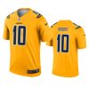 mens chargers justin herbert gold inverted legend jersey