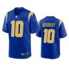 mens chargers justin herbert royal alternate game jersey