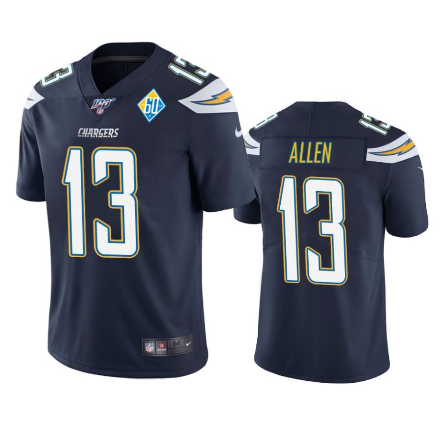 mens chargers keenan allen navy 60th anniversary vapor limited jersey