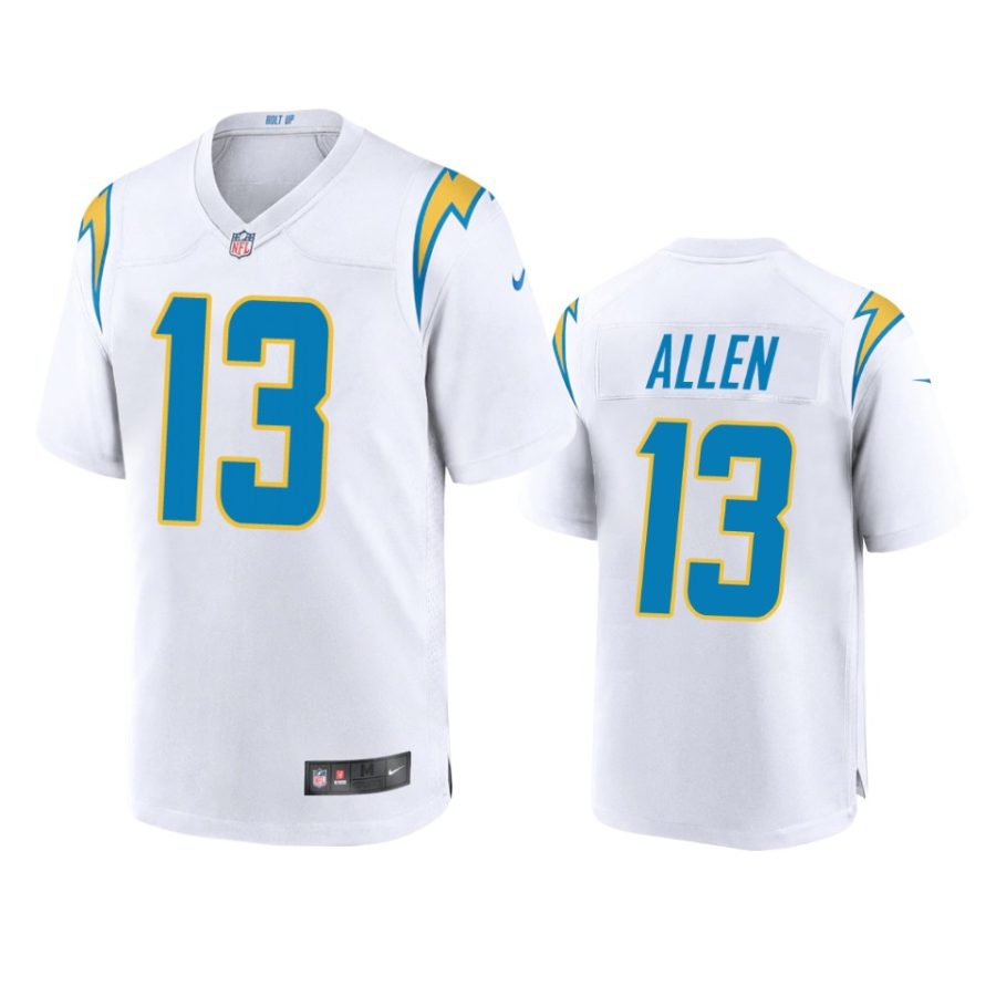 mens chargers keenan allen white 2020 game jersey