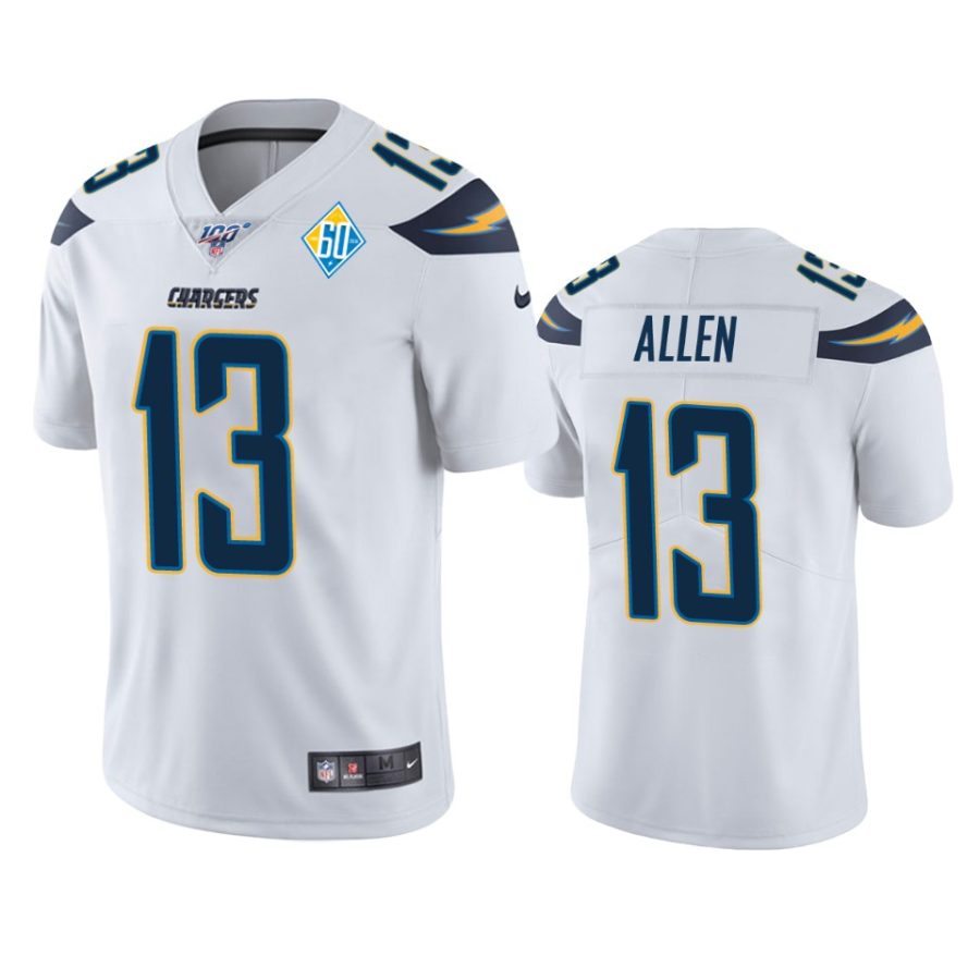 mens chargers keenan allen white 60th anniversary vapor limited jersey