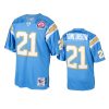 mens chargers ladainian tomlinson powder blue 2009 authentic throwback jersey