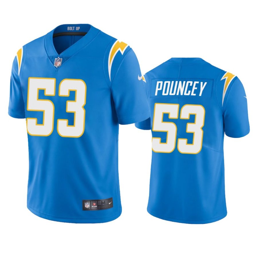 mens chargers mike pouncey powder blue 2020 vapor limited jersey