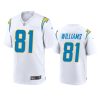 mens chargers mike williams white 2020 game jersey