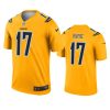 mens chargers philip rivers gold inverted legend jersey