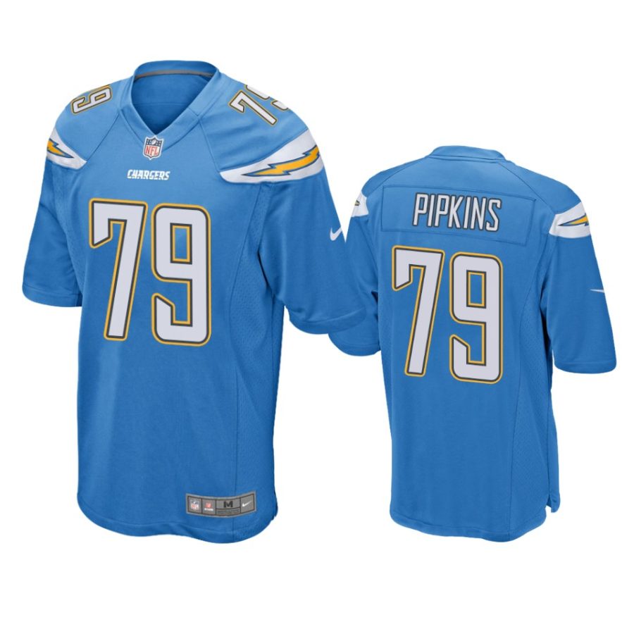 mens chargers trey pipkins light blue game jersey