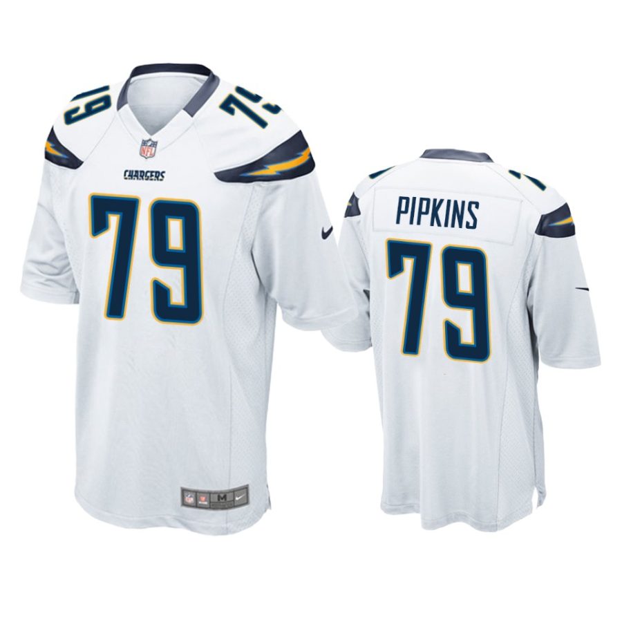 mens chargers trey pipkins white game jersey