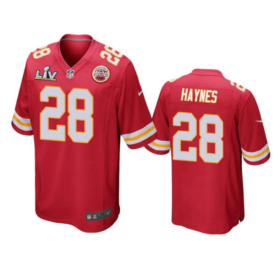 mens chiefs abner haynes red super bowl lv game jersey