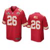mens chiefs bobby bell red super bowl lv game jersey