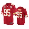 mens chiefs chris jones red 60th anniversary game jersey