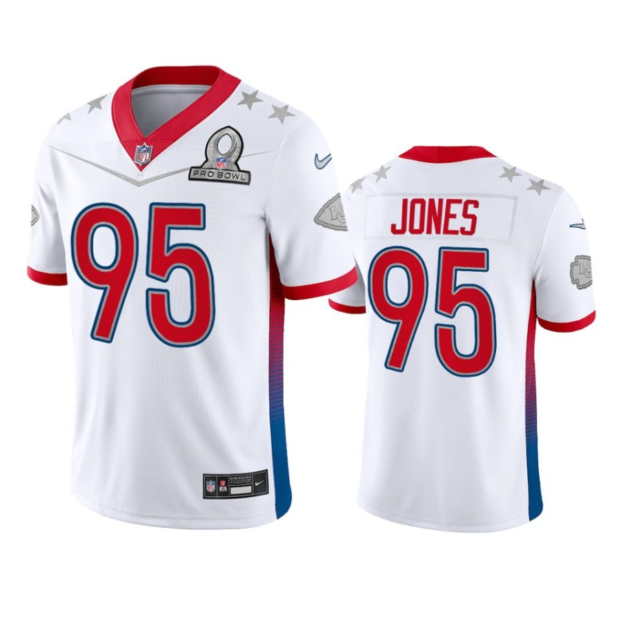 mens chiefs chris jones white game 2022 afc pro bowl jersey