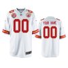 mens chiefs custom white 60th anniversary game jersey