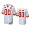 mens chiefs custom white super bowl lvii game jersey