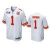 mens chiefs jerick mckinnon white super bowl lvii game jersey