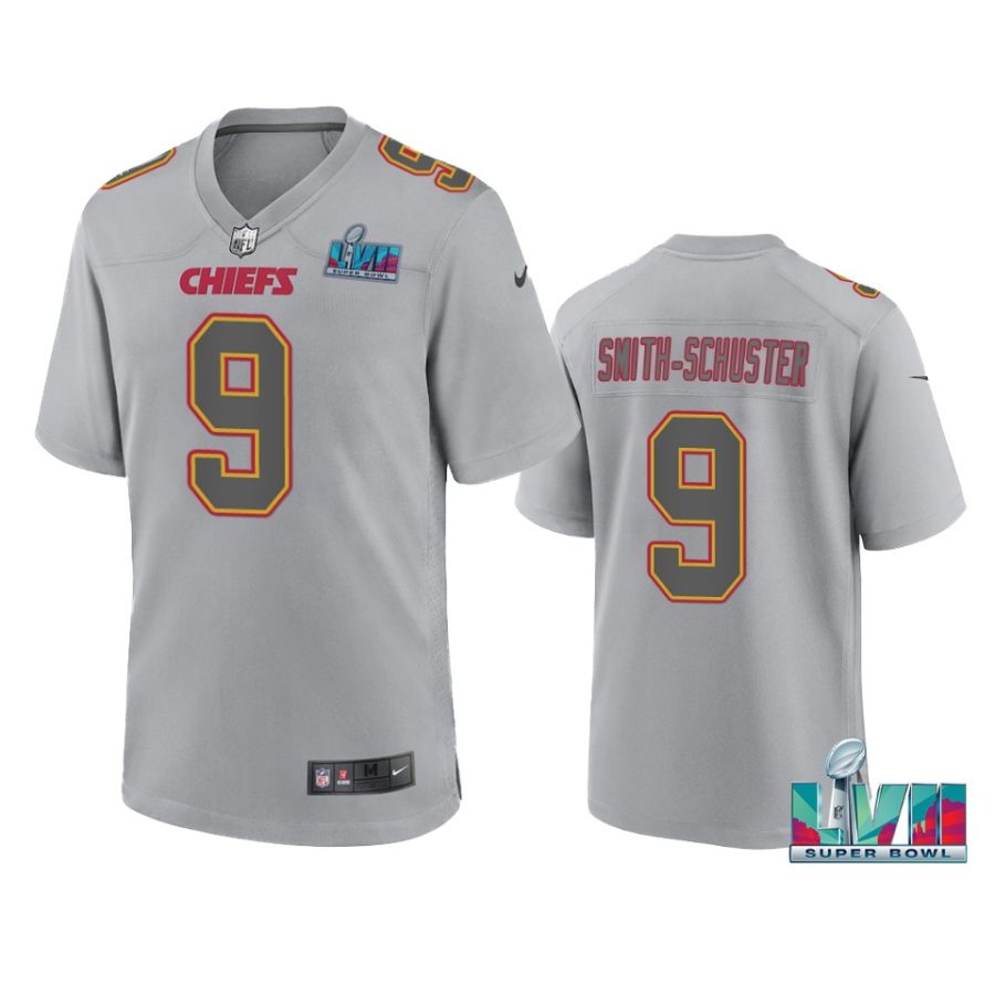 mens chiefs juju smith schuster gray super bowl lvii atmosphere jersey