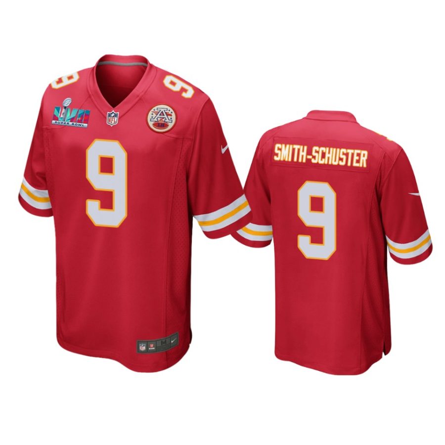 mens chiefs juju smith schuster red super bowl lvii game jersey