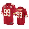 mens chiefs khalen saunders red 60th anniversary game jersey