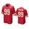 mens chiefs khalen saunders red game jersey