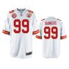 mens chiefs khalen saunders white 60th anniversary game jersey