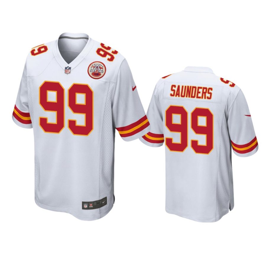 mens chiefs khalen saunders white game jersey