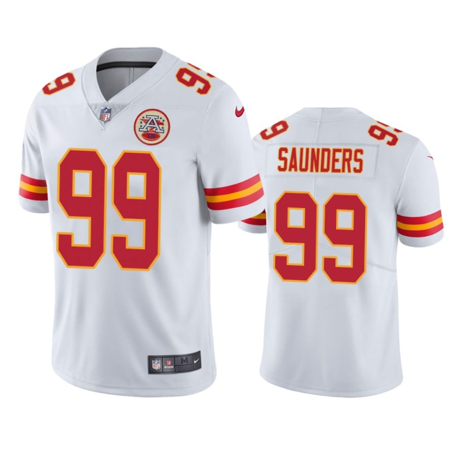 mens chiefs khalen saunders white vapor limited jersey